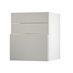 Greenwich Gloss Sandstone 600 Hob / Pan Drawer Door Open