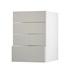 Greenwich Gloss Sandstone 500 Deep Drawer Door Open