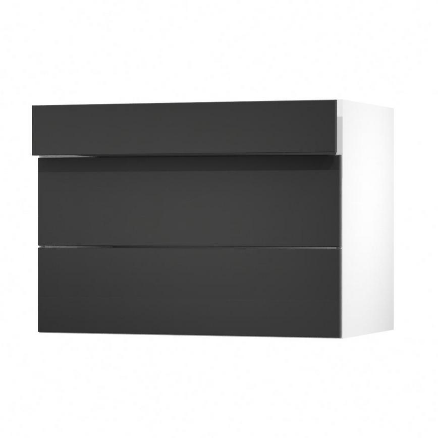 Greenwich Dove Grey 1000 Drawer Door Open