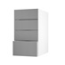 Greenwich Croft Grey 400 Deep Drawer Door Open