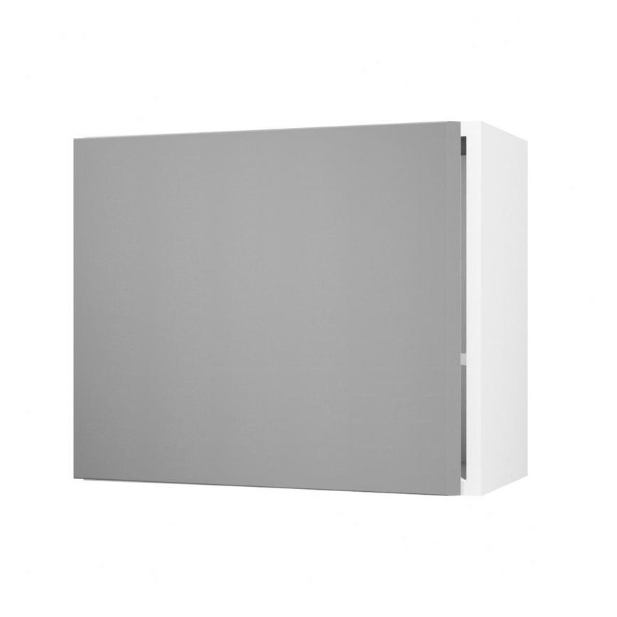 Greenwich Croft Grey 600 Tall Integrated Microwave Topbox Door Open