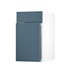 Greenwich Marine Blue 400mm x 557mm Door Front Shown Open at an Angle as Part of a Door and Drawer Unit
