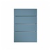 Greenwich Marine Blue 500mm x 227mm Drawer Front Shown Closed as Part of a Full Drawer Unit