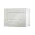 Greenwich Gloss Porcelain 275mm x 900mm Pan Kitchen Drawer Angle Open