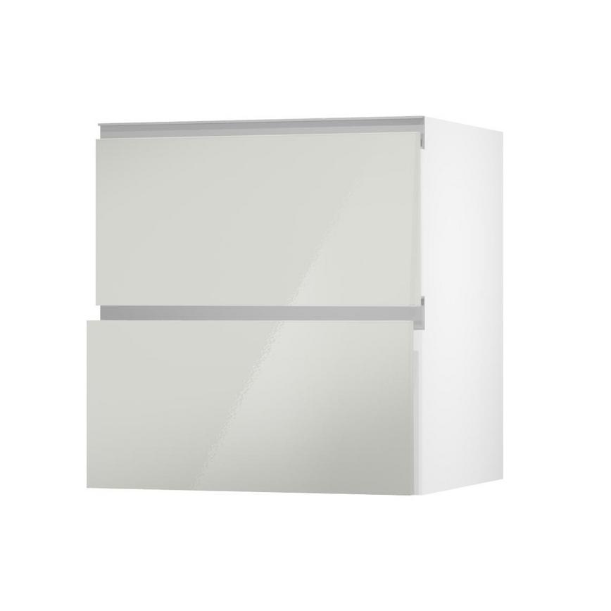 Greenwich Gloss Porcelain 342mm x 700mm Pan Kitchen Drawer Angle Open