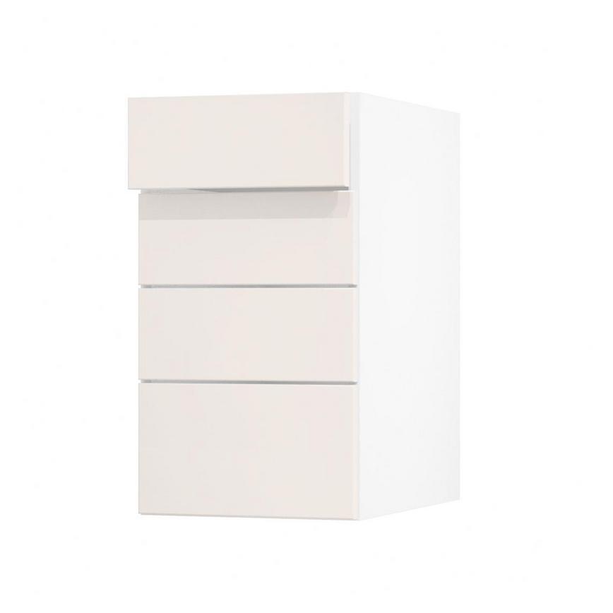 Greenwich Matt Porcelain 400 Drawer Front CAD Angled Open Unit