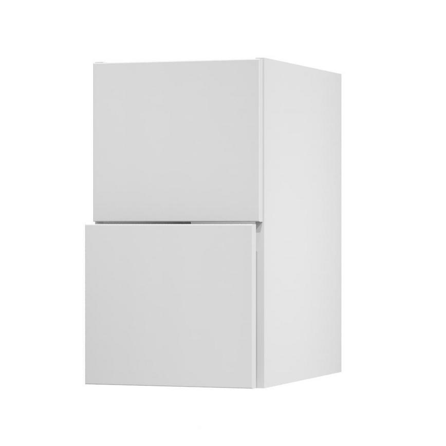 Hockley Mirror Gloss White 400 Pan Drawer Door Open 342mm