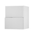Hockley Mirror Gloss White 600 Pan Drawer Door Open 342mm