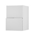 Hockley Mirror Gloss White 500 Pan Drawer Door Open 342mm