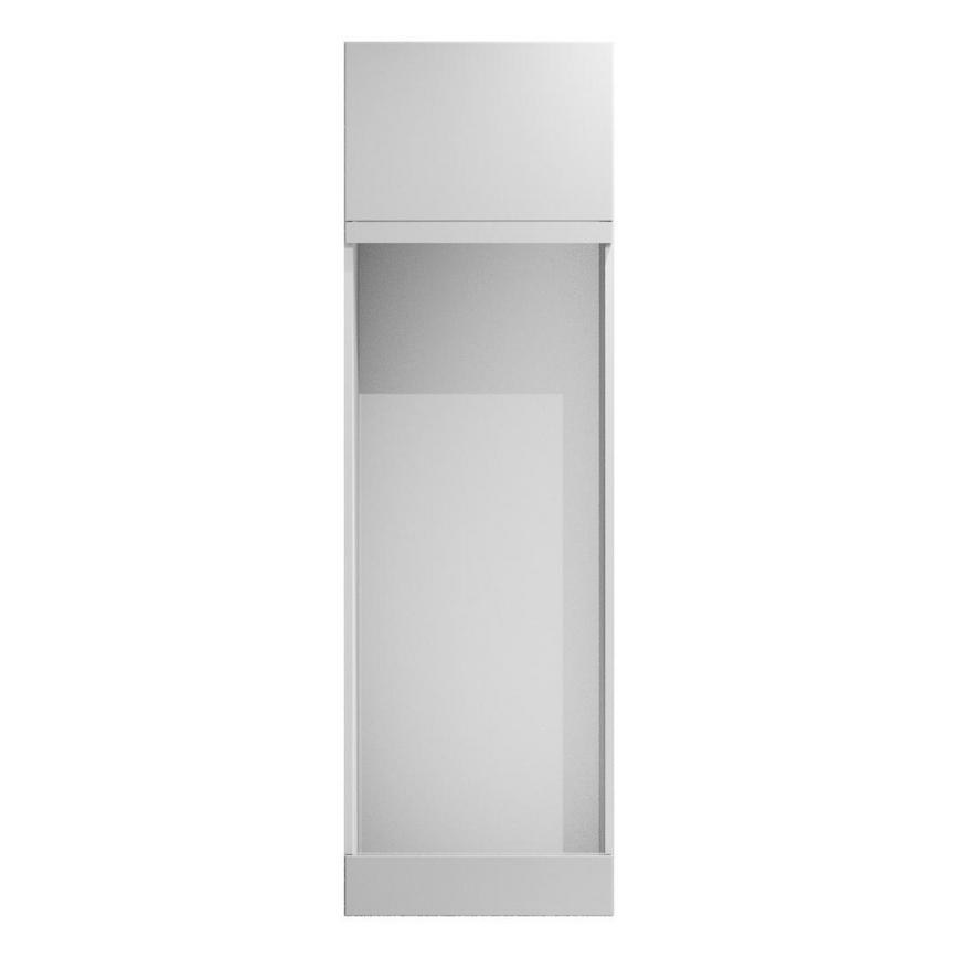 Hockley Mirror Gloss Dove Grey Appliance Tower Fascia Door 141mm