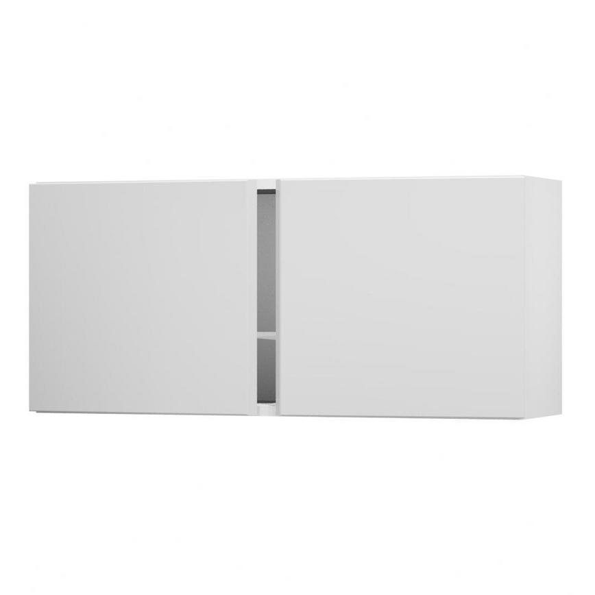 Hockley Mirror Gloss Dove Grey 500 Tall Bridge Unit Door Open