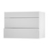 Hockley Mirror Gloss Dove Grey 1000 Fridge Freezer Wall Door Open