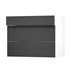 Hockley Super Matt Charcoal 900 Pan Drawer Door Open 170mm