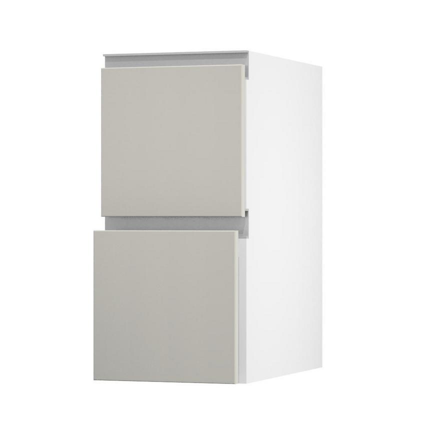 Hockley Super Matt Sandstone 350 Pan Drawer Door Open 342mm