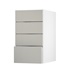 Hockley Mirror Gloss Sandstone 400 Deep Drawer Door Open