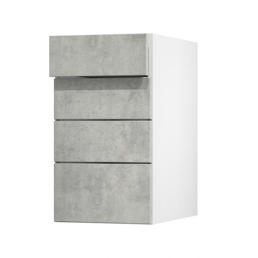 Hockley Concrete 400 Drawer Open