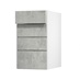Hockley Concrete 400 Drawer Open