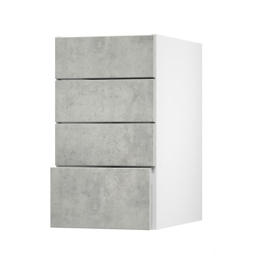 Hockley Concrete 400 Deep Drawer Open