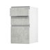 Hockley Concrete 400 Drawer Front (170mm) Open