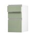 Hockley Super Matt Reed Green 400 Pan Drawer Door Open 170mm