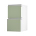Hockley Super Matt Reed Green 400 Pan Drawer Door Open 342mm