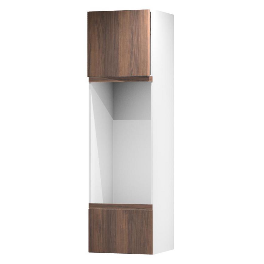 Hockley Textures Walnut 600 Tall (570) Appliance Tower Door Open