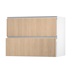 Hockley Textures Oak 1000 Pan Drawer (342mm) Open
