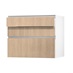 Hockley Textures Oak 900 Drawer Front (170mm) Open