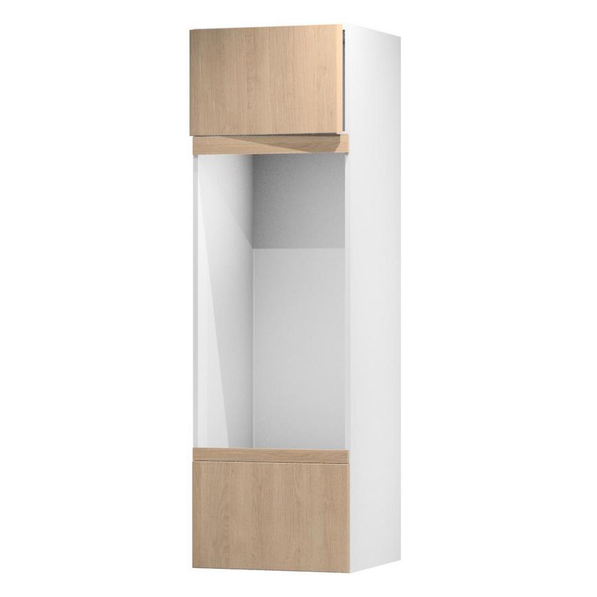 Hockley Textures Oak 600 Appliance Tower (437) Door Open