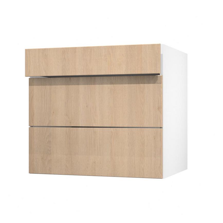 Hockley Oak 800 Drawer Front Open