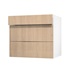 Hockley Oak 800 Drawer Front Open