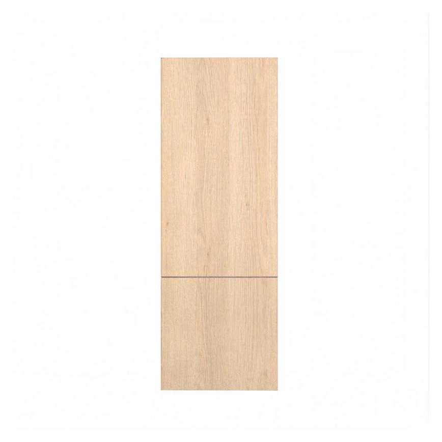 Hockley Textured Oak 750mm x 720mm Tall Larder Door Shown from the Front as part of a Larder Unit or Fridge Freezer Tower