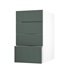 Hockley Super Matt Fir Green 400 Deep Drawer Door Open