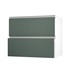 Hockley Super Matt Fir Green 900 Pan Drawer Door Open 342mm