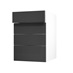 Hockley Super Matt Black 500 Drawer Door Open