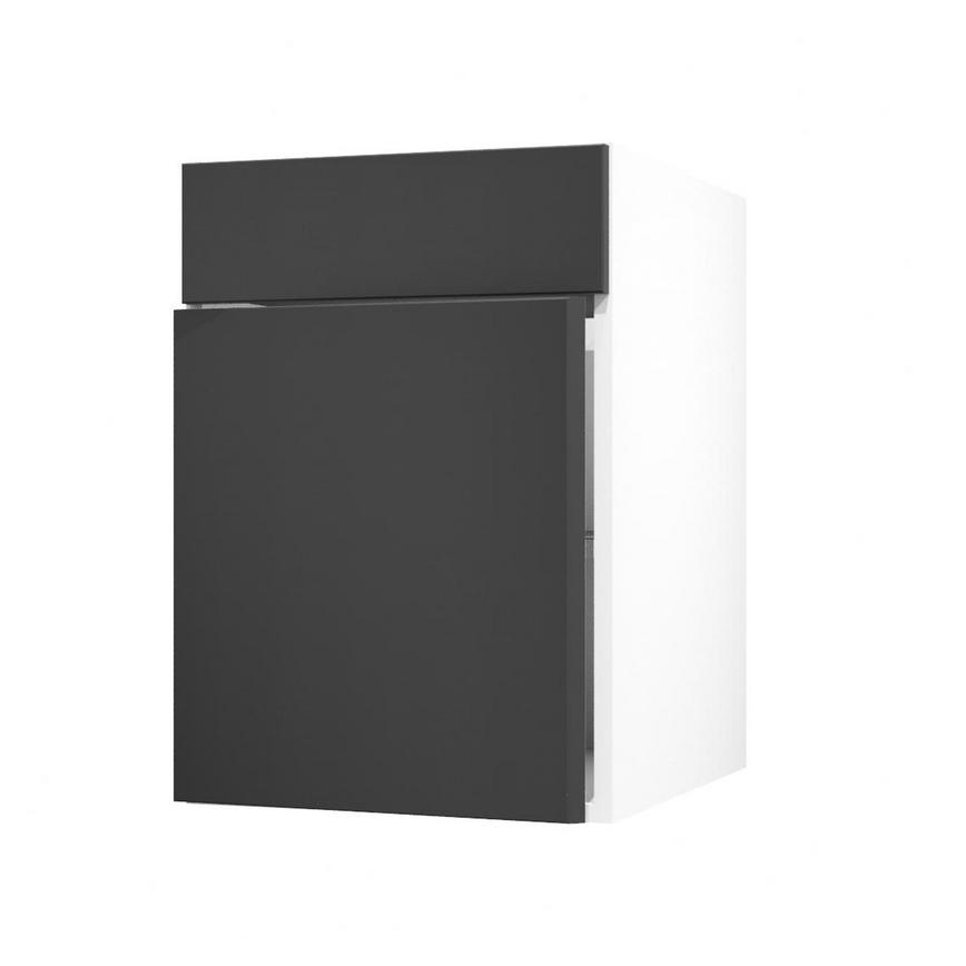 Hockley Super Matt Black 500 Standard Door Open