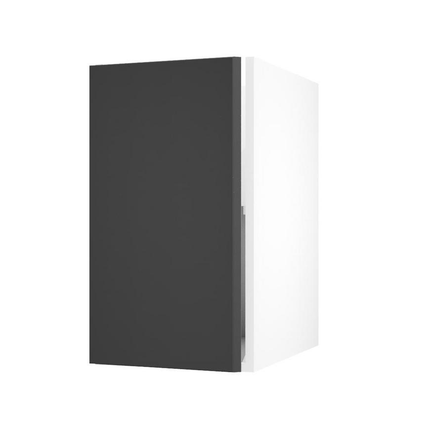 Hockley Super Matt Black 400 Full Height Door Open