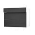 Hockley Super Matt Black 900 Drawer Door Open