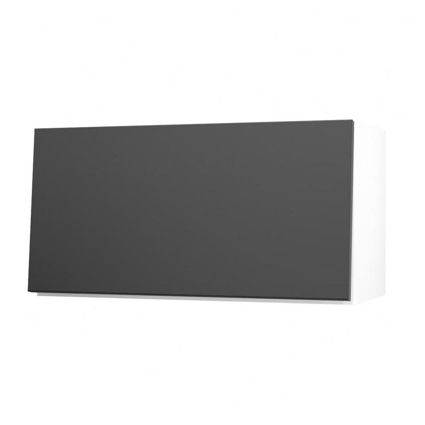 Hockley Super Matt Black 700 Half Height Door Open