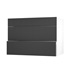 Hockley Super Matt Black 1000 Fridge Freezer Wall Door Open