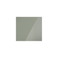 Hockley Mirror Gloss Reed Green 600mm x 600mm Appliance Door Shown Closed from the Front as Part of an Appliance Unit