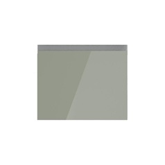 Hockley Mirror Gloss Reed Green 450mm x 342mm Pan Drawer Front Shown Closed from the Front as Part of a Full Drawer Unit