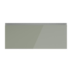 Hockley Mirror Gloss Reed Green 900mm x 342mm Pan Drawer Front Shown Closed from the Front as Part of a Full Drawer Unit