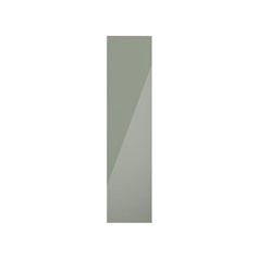 Hockley Mirror Gloss Reed Green 300mm x 1200mm Larder Door Shown Closed from the Front as Part of a Full Height Larder Unit