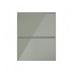 Hockley Mirror Gloss Reed Green 600mm x 342mm Pan Drawer Front Shown Closed from the Front as Part of a Full Drawer Unit