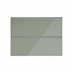Hockley Mirror Gloss Reed Green 1000mm x 342mm Pan Drawer Front Shown Closed from the Front as Part of a Full Drawer Unit