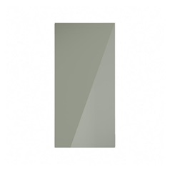 Hockley Mirror Gloss Reed Green 350mm x 720mm Full Height Door Shown Closed from the Front