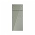 Hockley Mirror Gloss Reed Green 300mm x 160mm Drawer Front Shown Closed from the Front as Part of a Full Drawer Unit