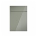 Hockley Mirror Gloss Reed Green 500mm x 557mm Door Front Shown Closed from the Front as Part of a Door and Drawer Unit