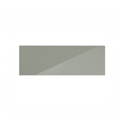 Hockley Mirror Gloss Reed Green 1000mm x 342mm Pan Drawer Front Shown from the Front as a Single Drawer